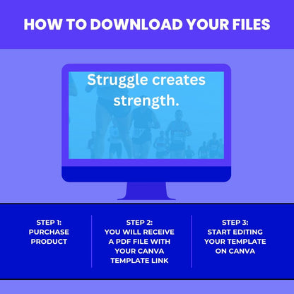 100 Fitness Motivation Quotes Canva Template: Editable Wellness Social Media Graphics (Digital Download)