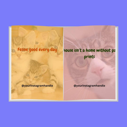 Funny Cat Lover Quotes Canva Template: Editable Social Media Content