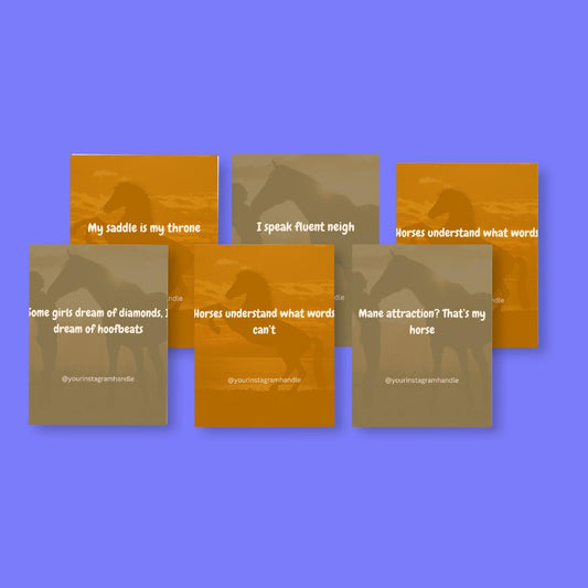 Horse Lover Quote Templates: Canva Editable Equestrian Bundle (Digital Download)