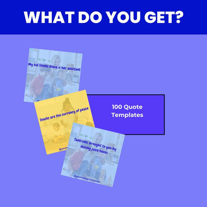 100 Funny Parenting Quotes Canva Template: Mom & Dad Humor (Digital Download