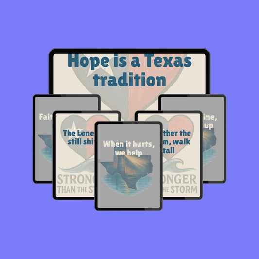 Texas Strong Quotes: Editable Canva Templates for Phone Wallpaper (Digital Download PNGs)