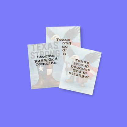 Texas Strong Faith Quotes: Christian Canva Templates (PNG Digital Download)
