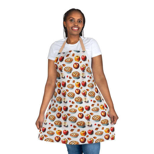 Apple Pie Apron: Stain-Free Polyester Canvas, Baking Gift