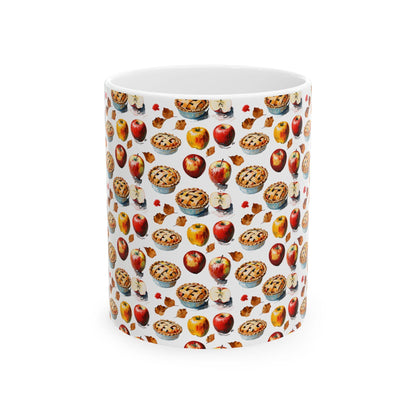 Autumn Pie Ceramic Mug: Cozy Fall Kitchen Decor