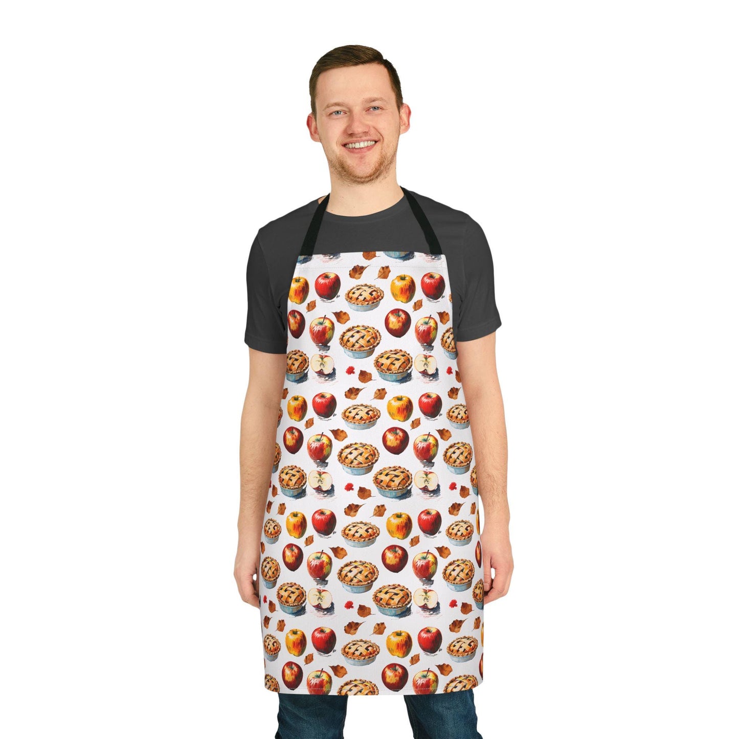 Apple Pie Apron: Stain-Free Polyester Canvas, Baking Gift