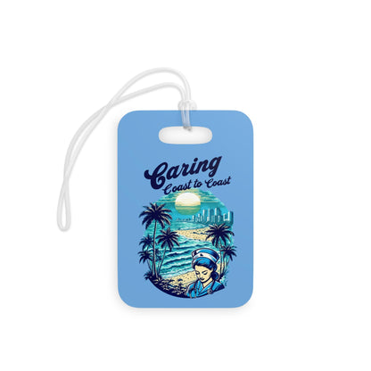 Tropical Luggage Tag: Travel Nurse, Summer Vacation Accessory