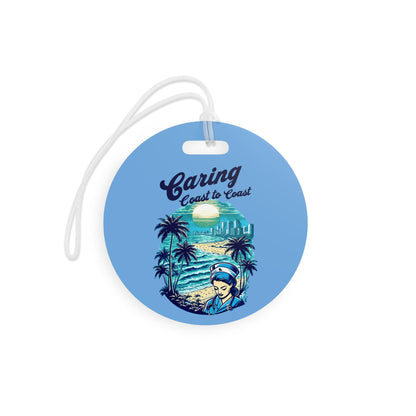 Tropical Luggage Tag: Travel Nurse, Summer Vacation Accessory