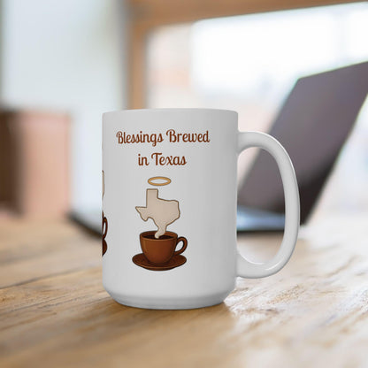 Texas Blessed Ceramic Mug: Southern Charm Coffee Cup