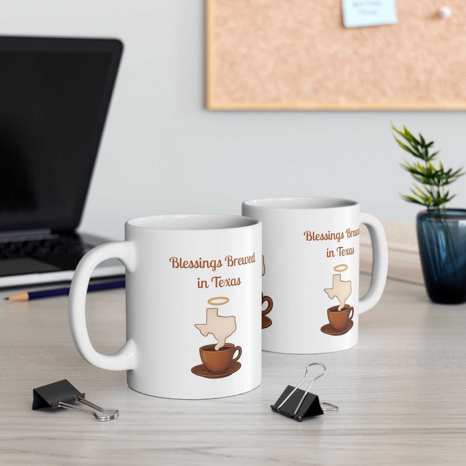 Texas Blessed Ceramic Mug: Southern Charm Coffee Cup