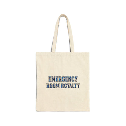 Emergency Room Royalty Cotton Canvas Tote Bag: Nurse, Medical Student Gift