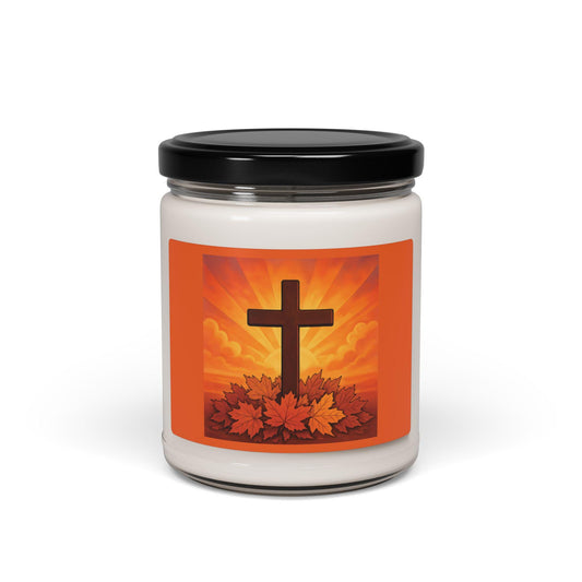Inspirational Autumn Scented Soy Candle | Fall Decor, Christian Gifts, Thanksgiving Centerpiece, Home Fragrance
