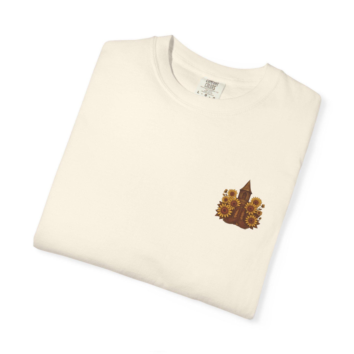 Sunflower Graphic Tee: God is Good Y'all, Faith-Based Cotton T-Shirt