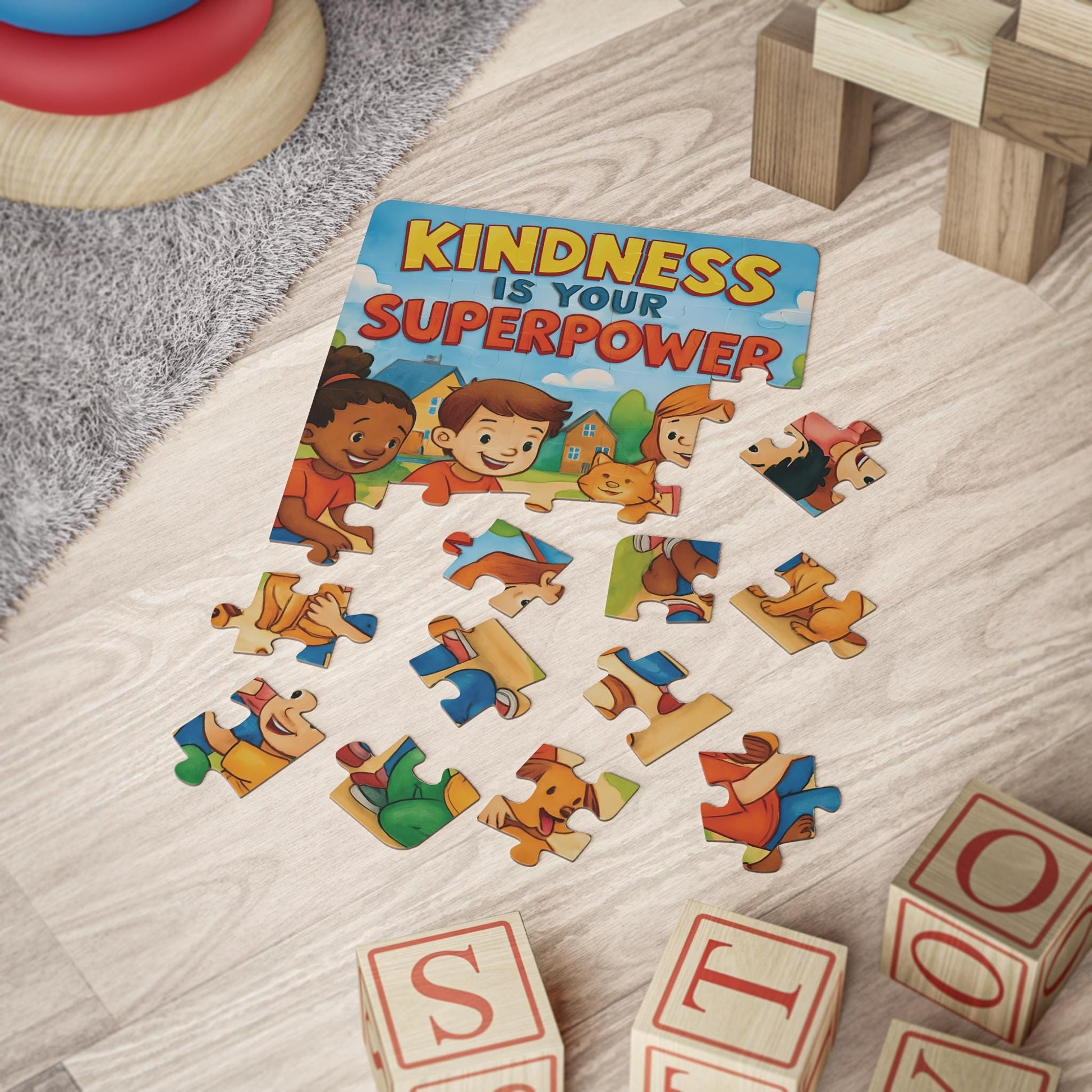 Kids' Kindness Jigsaw Puzzle: 30-Piece Learning Game