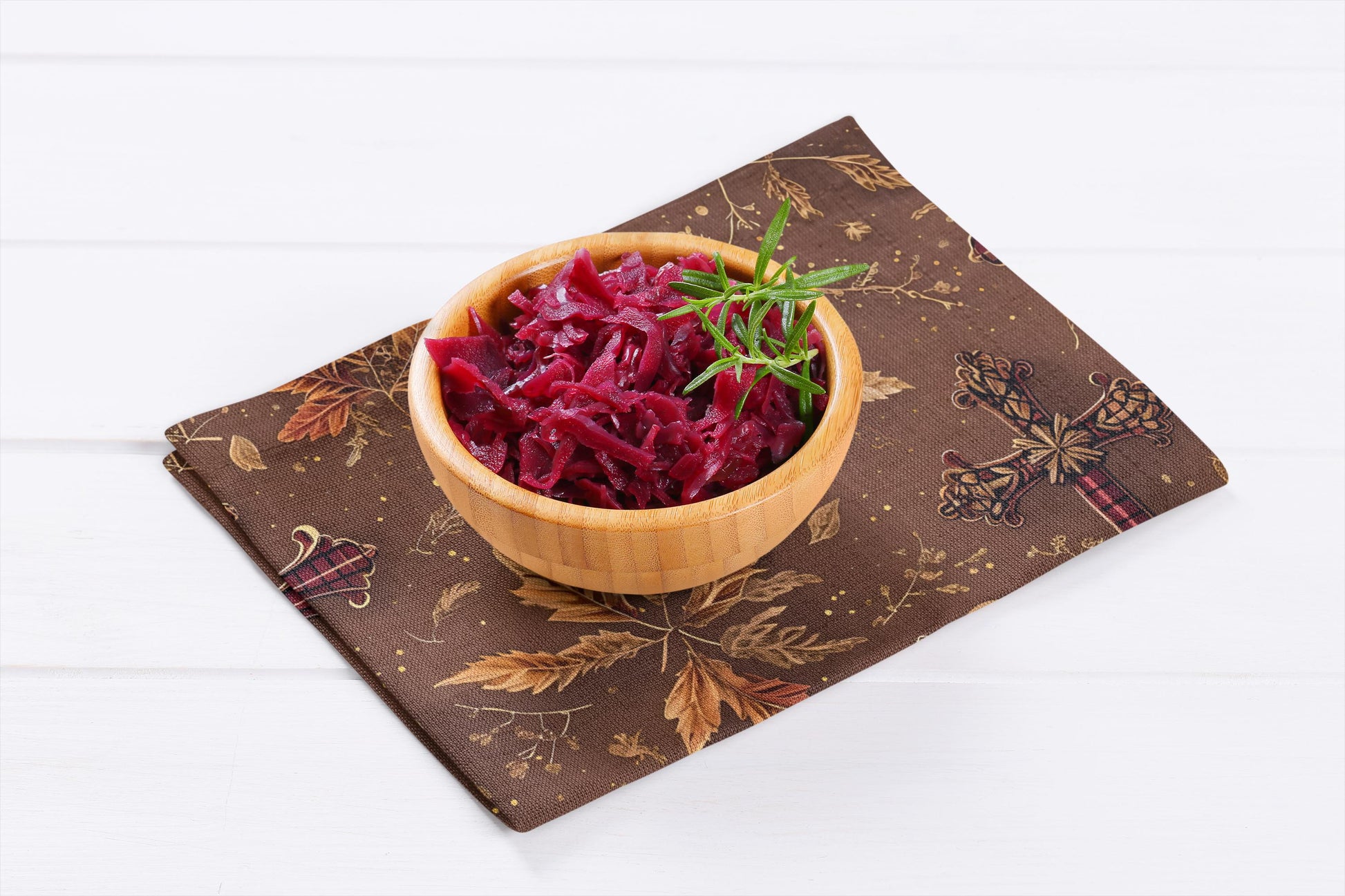 Autumn Floral Cross Stitch Placemat: Rustic Thanksgiving Table Decor