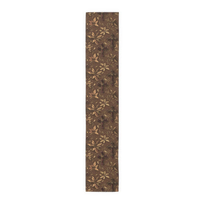 Rustic Floral Table Runner: Vintage Style Autumn Decor