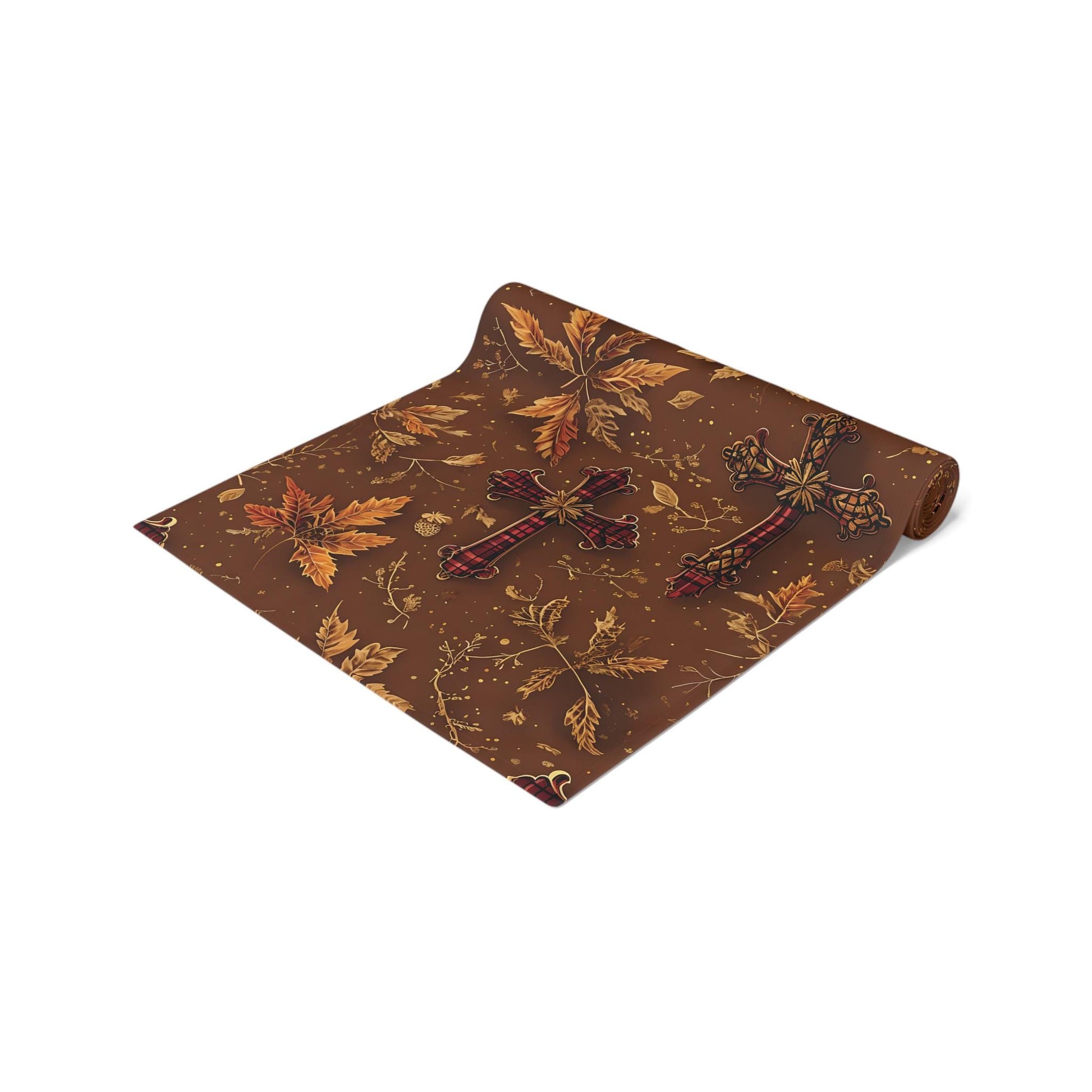 Rustic Floral Table Runner: Vintage Style Autumn Decor