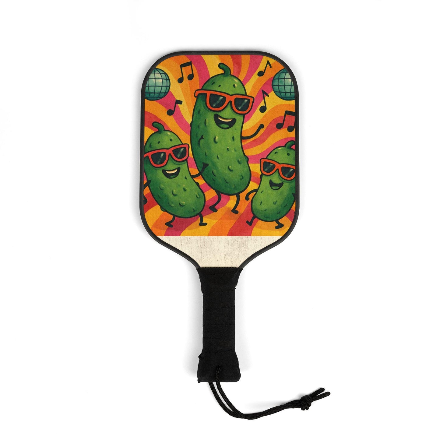 Wooden Pickleball Paddle Set: Fun Family Game with Carry Bag