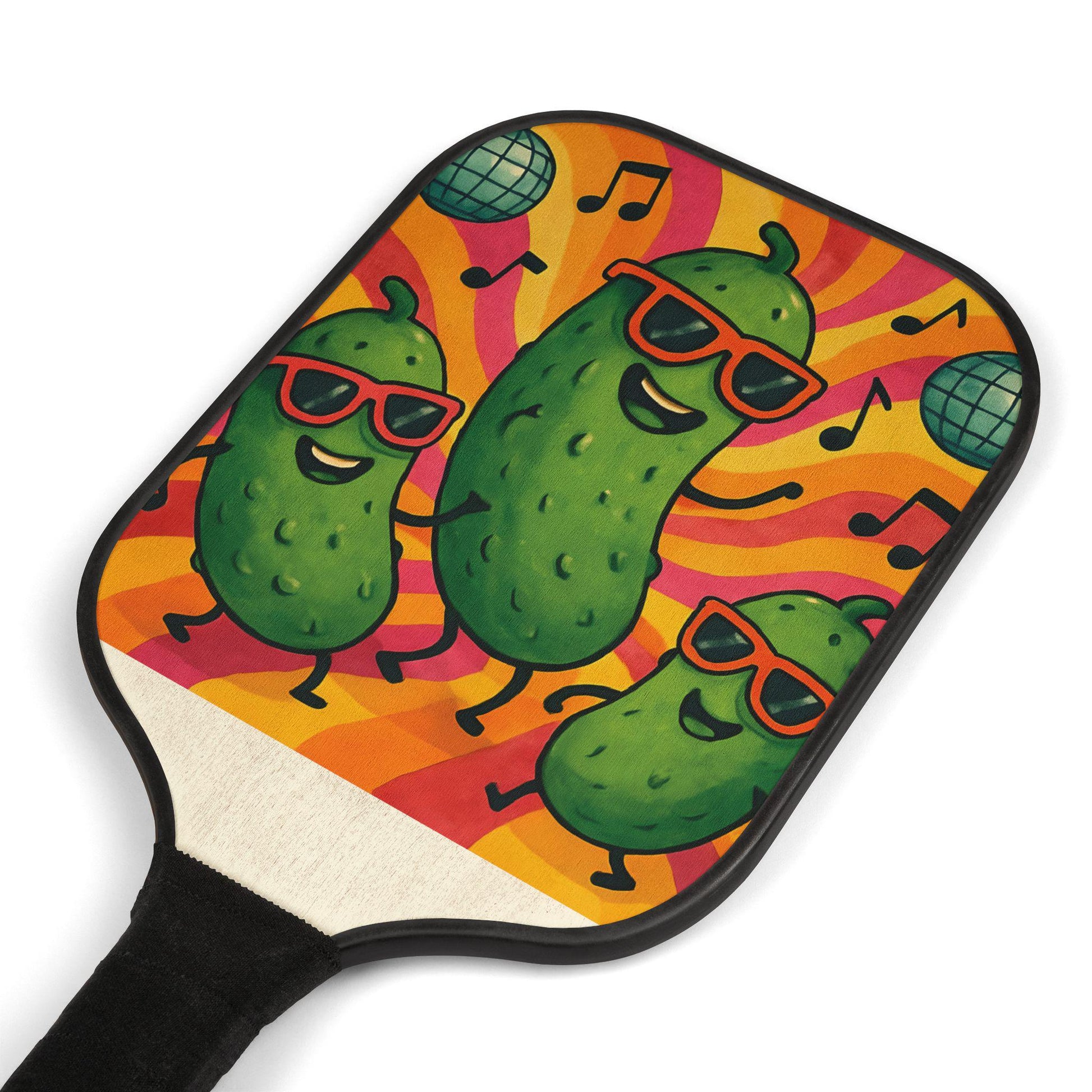 Wooden Pickleball Paddle Set: Fun Family Game with Carry Bag