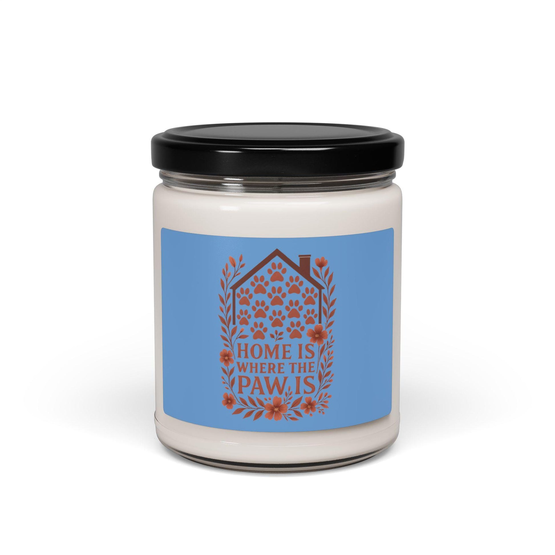 Scented Soy Candle: Home is Where the Paw Is - Pet Lover Gift