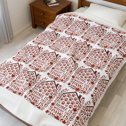 Pet Lover Plush Blanket: Cozy Home Decor Throw