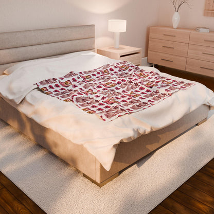 Pink Western Plush Blanket: Glam Cowgirl Home Decor Throw