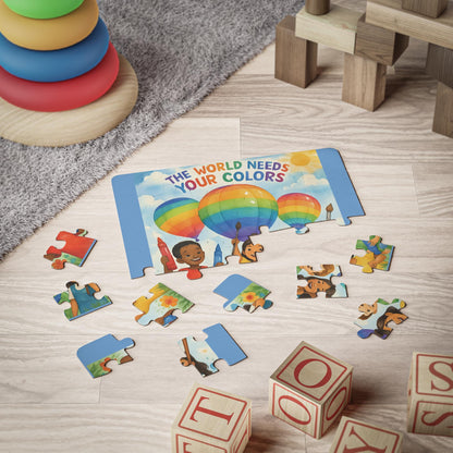 Kids Jigsaw Puzzle: The World Needs Your Colors - 30 Piece Educational Toy