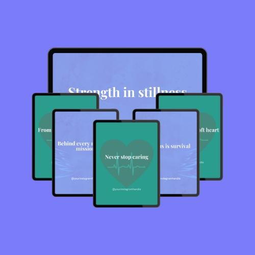 ICU Nurse Quote Templates: 100 Editable Canva Graphics (PDF Download)