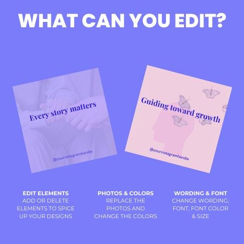 100 Mental Health Nurse Editable Quote Templates PDF | Inspirational, Supportive & Self-Care Canva Designs