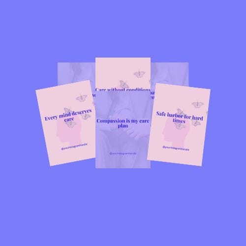 100 Mental Health Nurse Editable Quote Templates PDF | Inspirational, Supportive & Self-Care Canva Designs