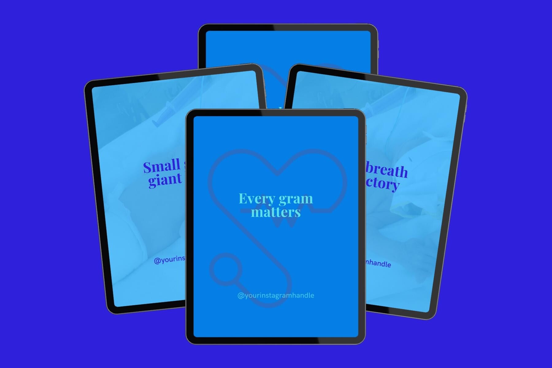 NICU Nurse Quote Templates: Inspirational Sayings for Social Media (Canva Editable PDF)