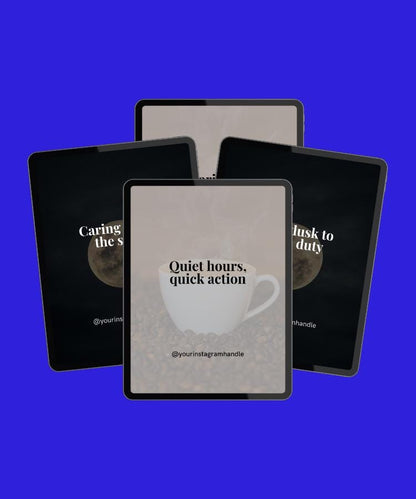Night Shift Nurse Quote Templates: Editable Canva Designs (PDF Download)