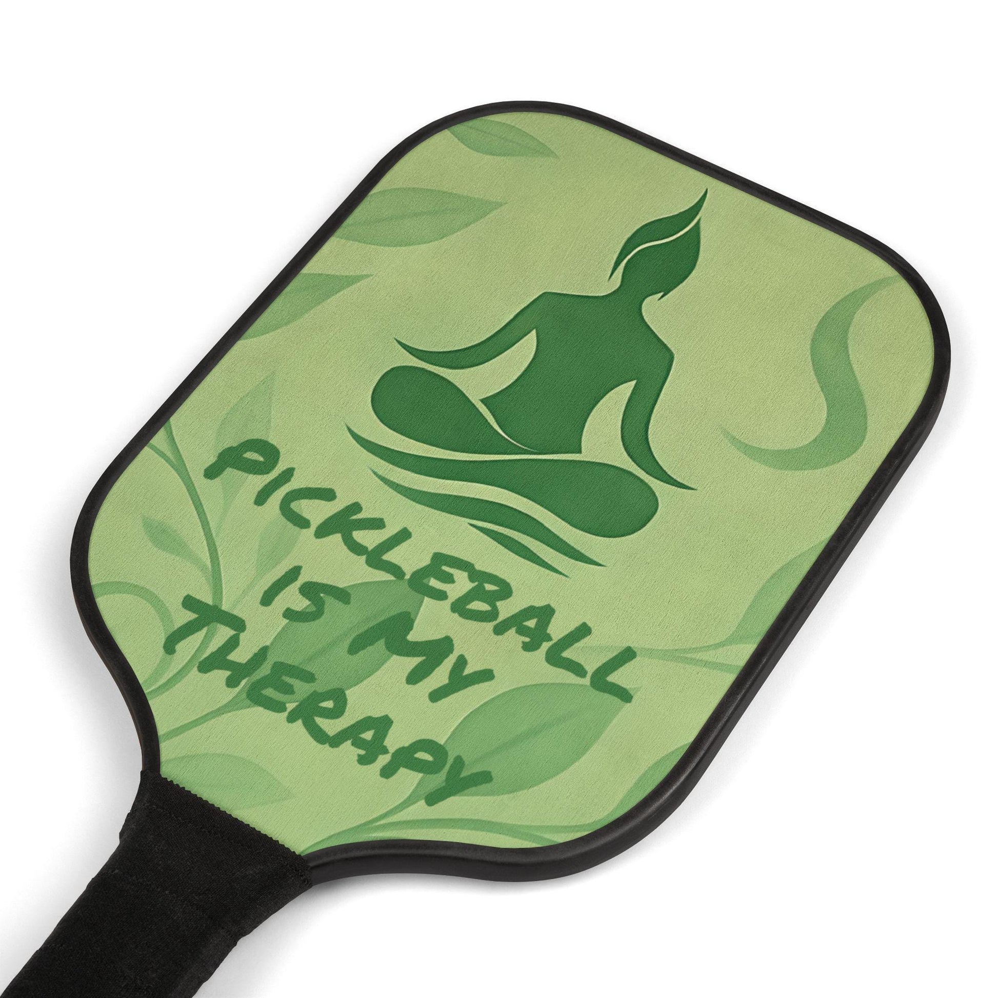 Pickleball Paddle Set: Wood Paddles, Carry Bag, Relaxation Theme