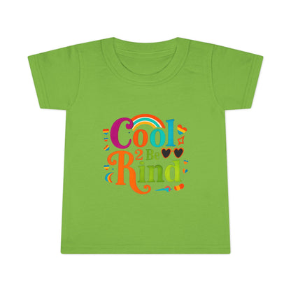 Colorful Cool 2 Be Kind Toddler T-shirt, Youth Shirt, Kids Gift, Playdate Outfit, Fun Summer Tee, Birthday, Everyday Wear