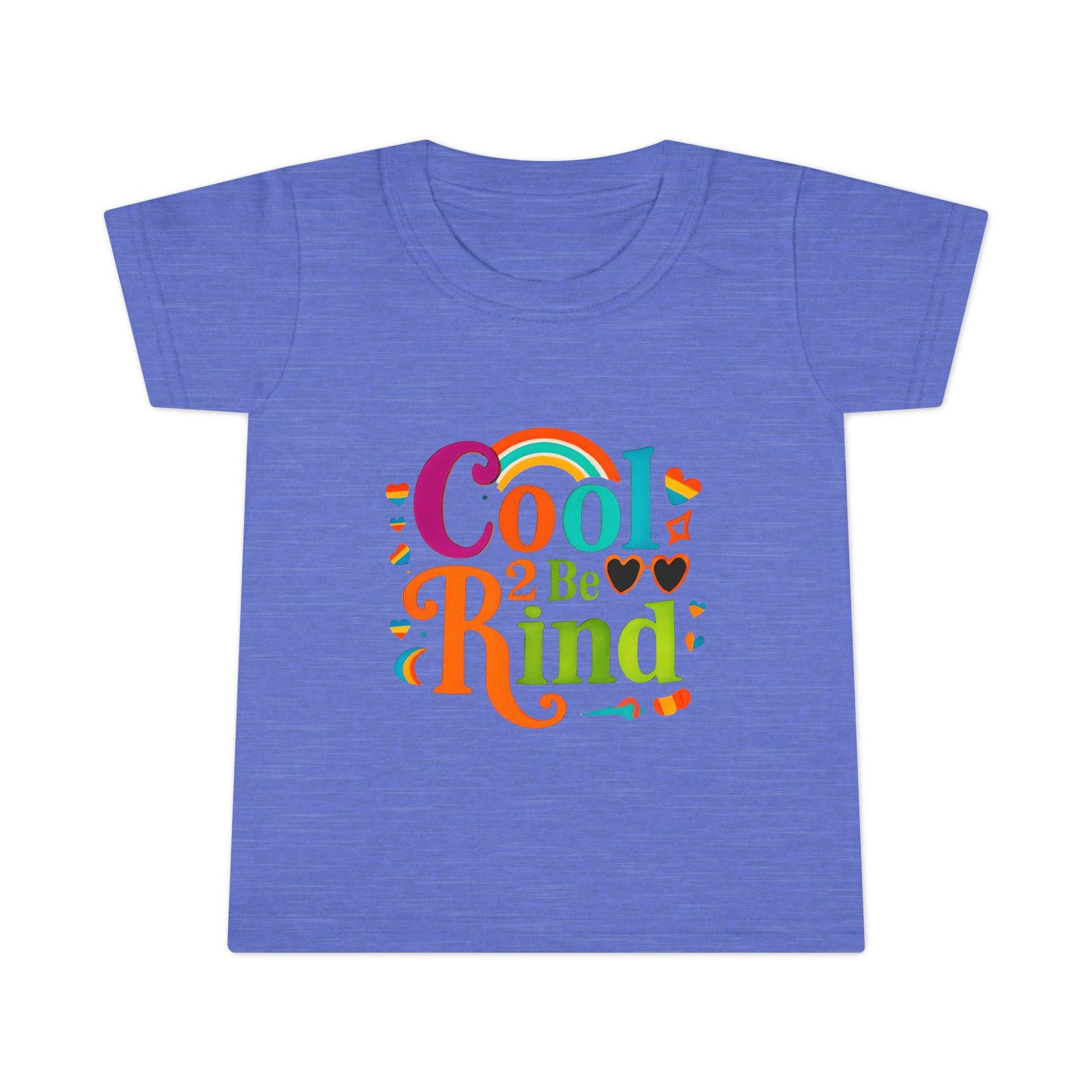 Colorful Cool 2 Be Kind Toddler T-shirt, Youth Shirt, Kids Gift, Playdate Outfit, Fun Summer Tee, Birthday, Everyday Wear