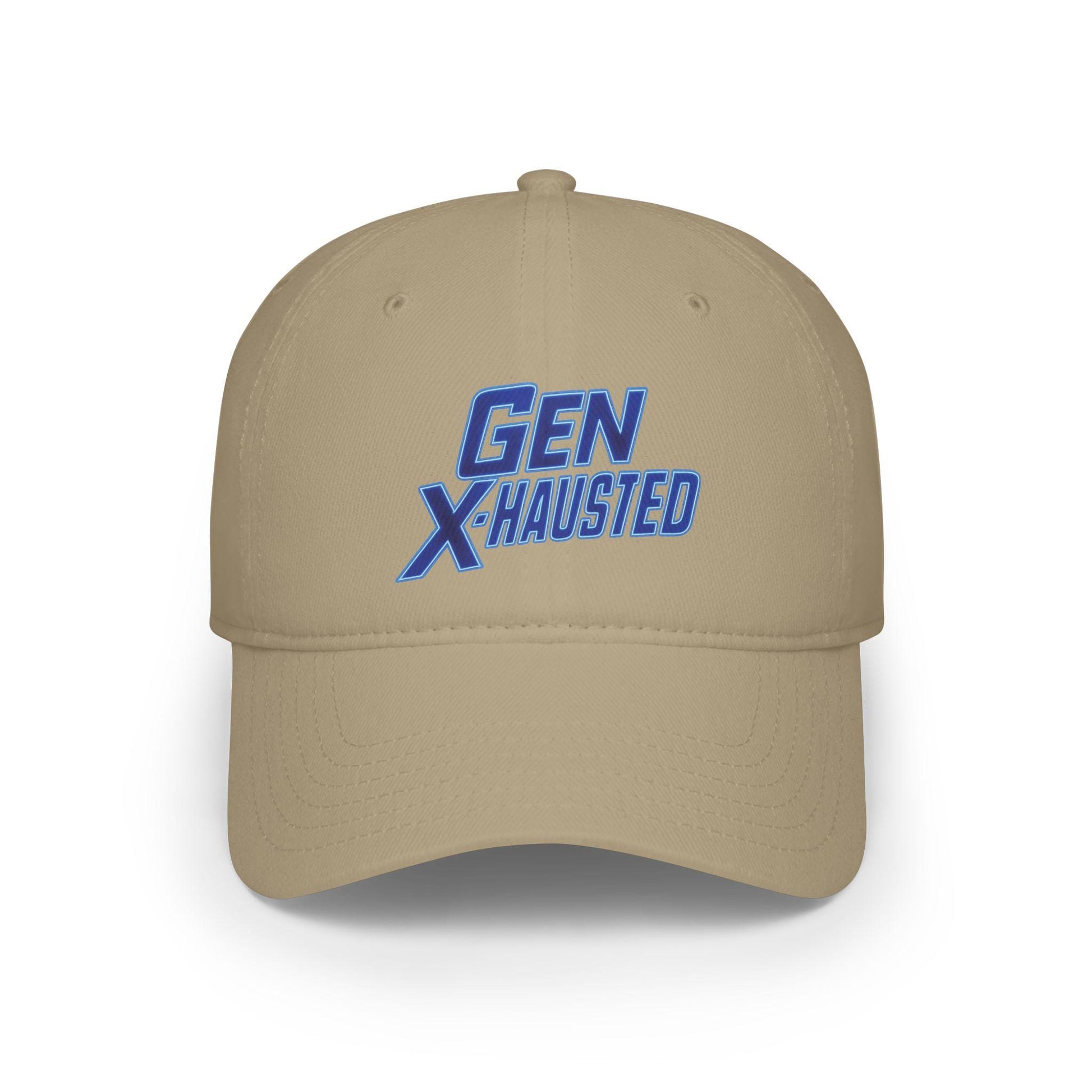 Gen X-Hausted Cotton Baseball Cap: Vintage Look, Comfortable Fit