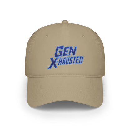 Gen X-Hausted Cotton Baseball Cap: Vintage Look, Comfortable Fit