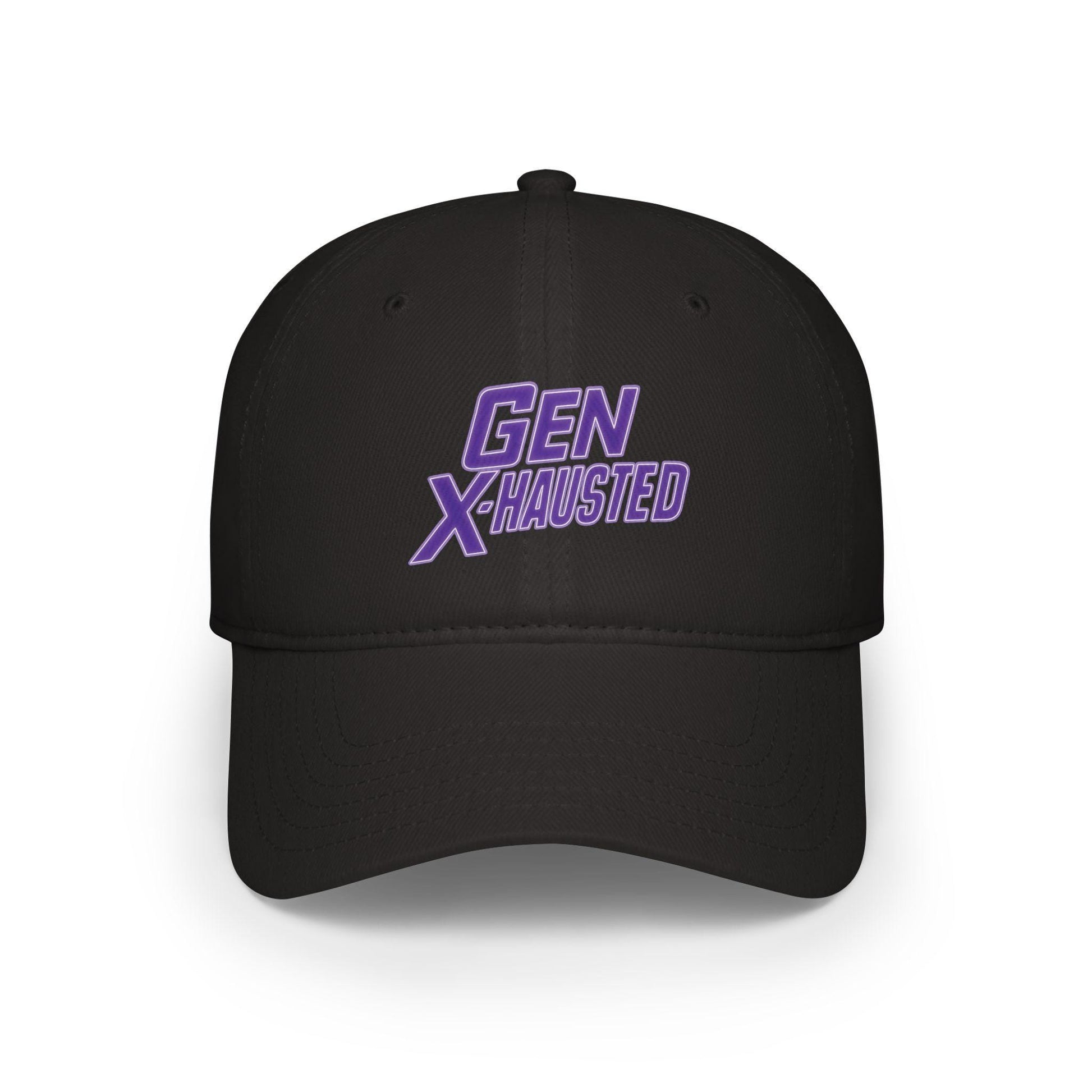 Gen X-Hausted Cotton Baseball Cap: Vintage Look, Comfortable Fit