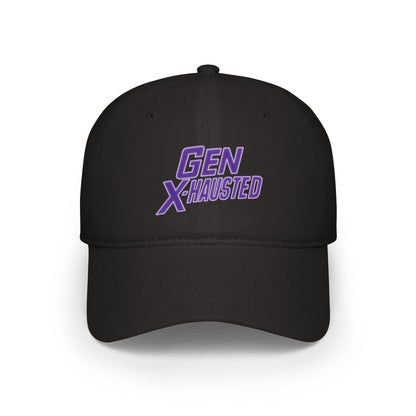 Gen X-Hausted Cotton Baseball Cap: Vintage Look, Comfortable Fit