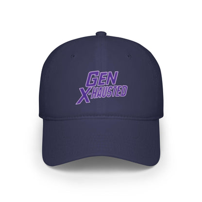 Gen X-Hausted Cotton Baseball Cap: Vintage Look, Comfortable Fit
