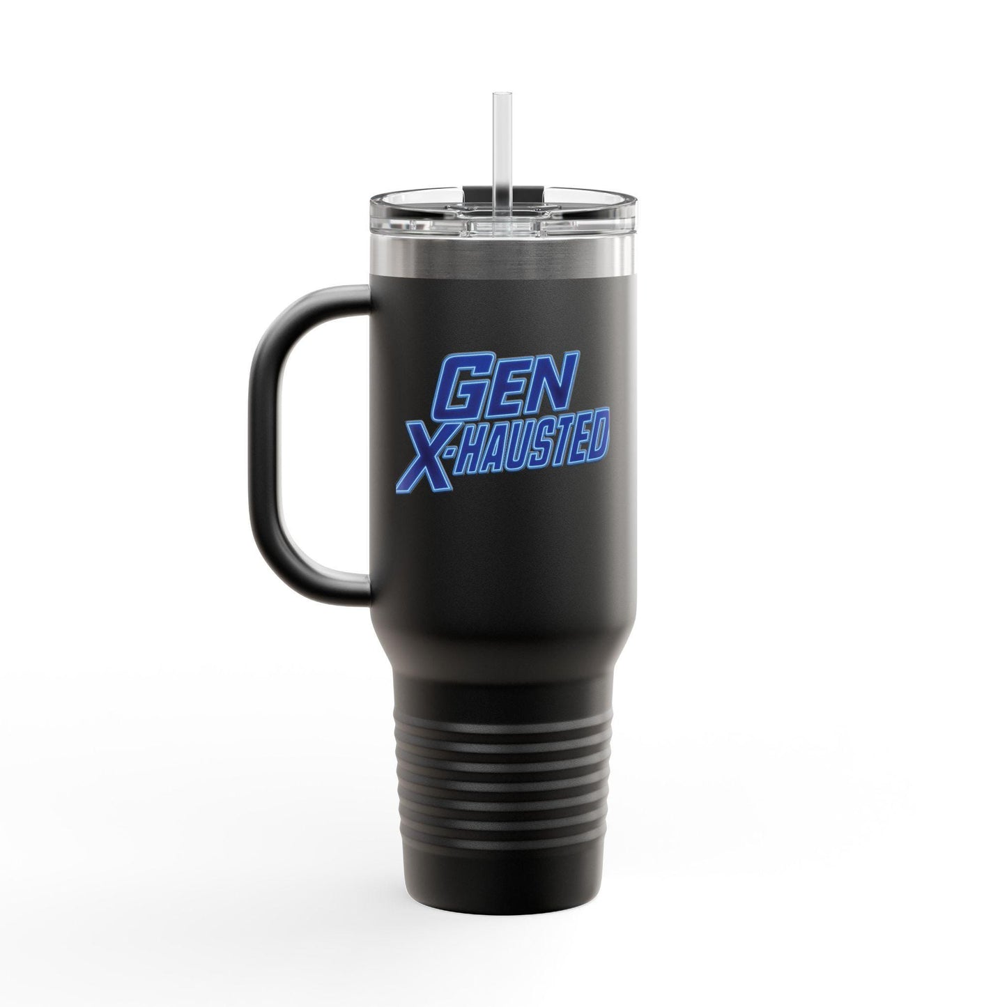 Gen X-Hausted Insulated Travel Mug: 40oz Stainless Steel Tumbler