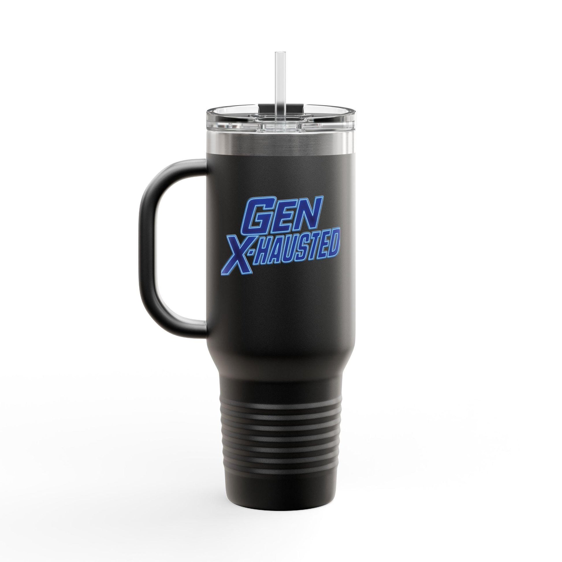 Gen X-Hausted Insulated Travel Mug: 40oz Stainless Steel Tumbler