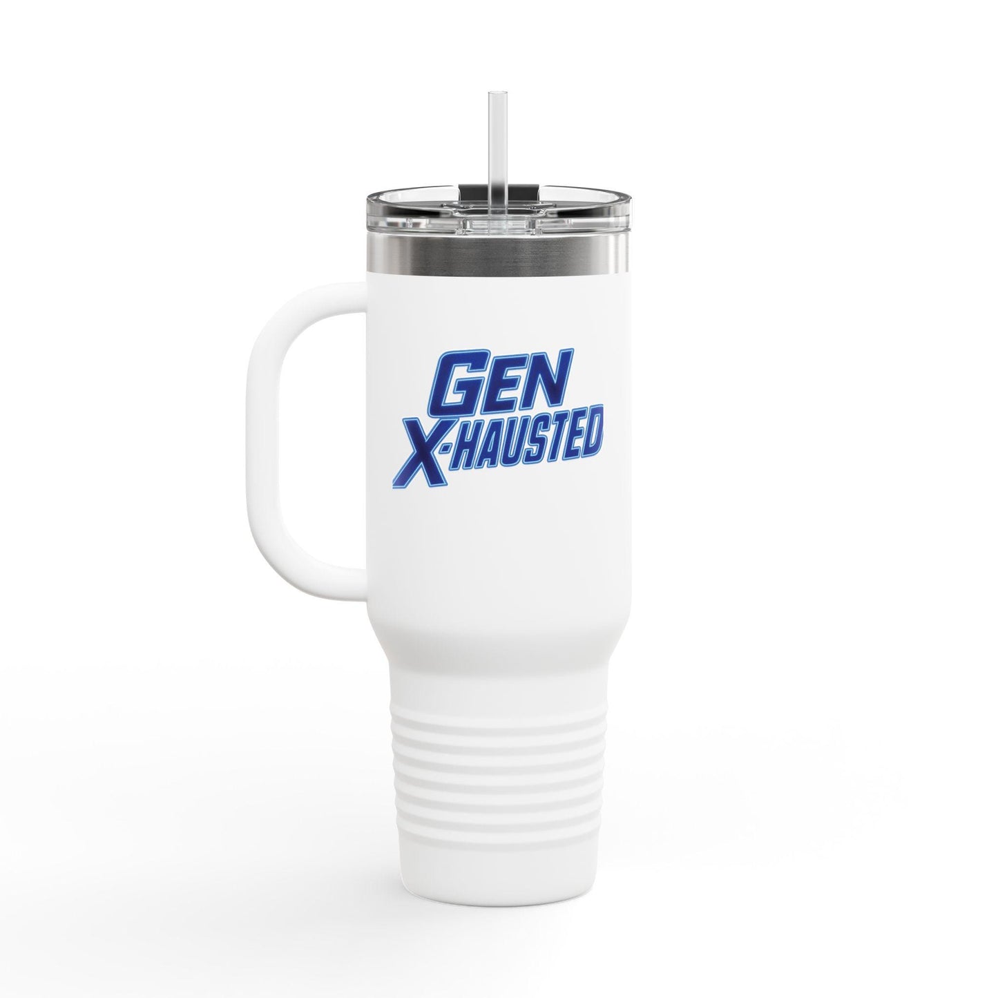 Gen X-Hausted Insulated Travel Mug: 40oz Stainless Steel Tumbler