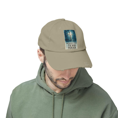 Texas Tough Distressed Baseball Cap: Unisex Inspirational Headwear