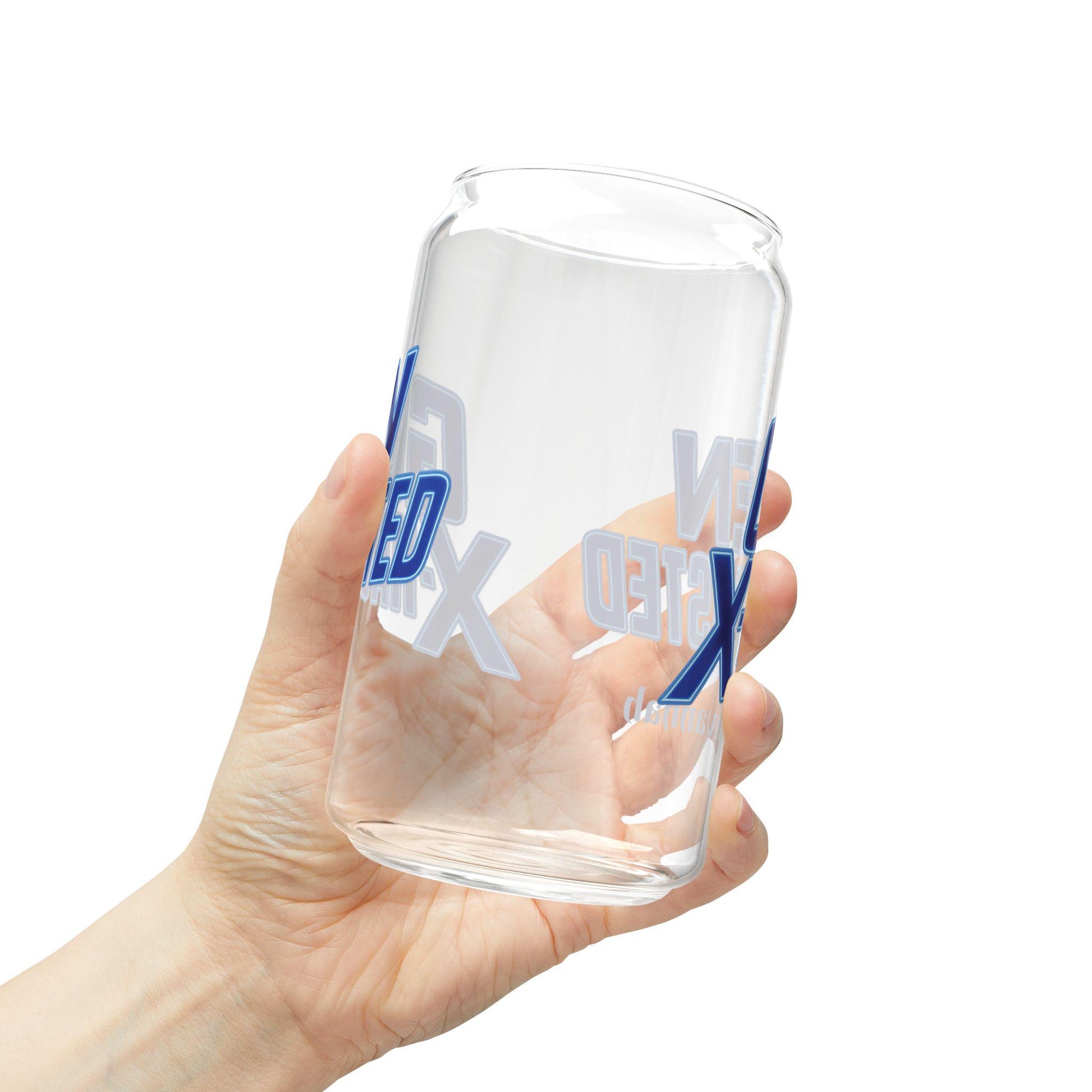 Gen X-Hausted Sipper Glass: Funny 16oz Novelty Drinking Cup