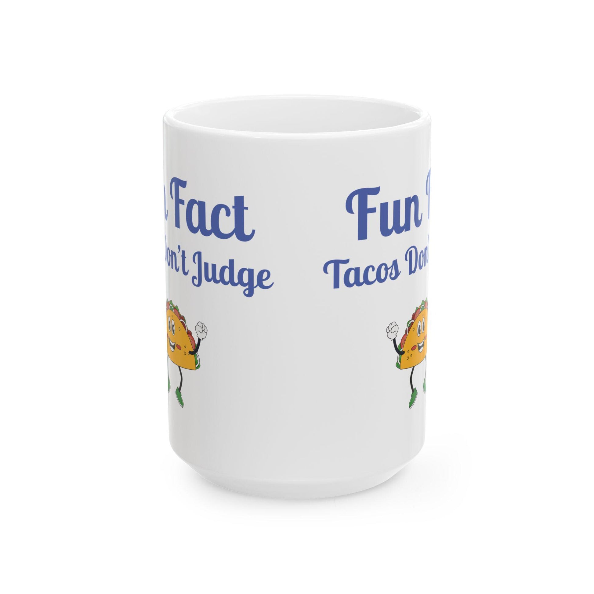 Fun Taco Fact Ceramic Mug: Quirky Kitchen Decor, Foodie Gift