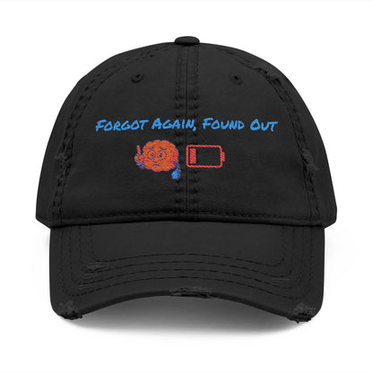 Embroidered Distressed Dad Hat: Gen X Humor, Vintage Style