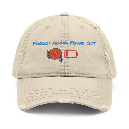 Embroidered Distressed Dad Hat: Gen X Humor, Vintage Style