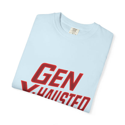 Gen X-Hausted T-Shirt: Vintage Style Humor Tee
