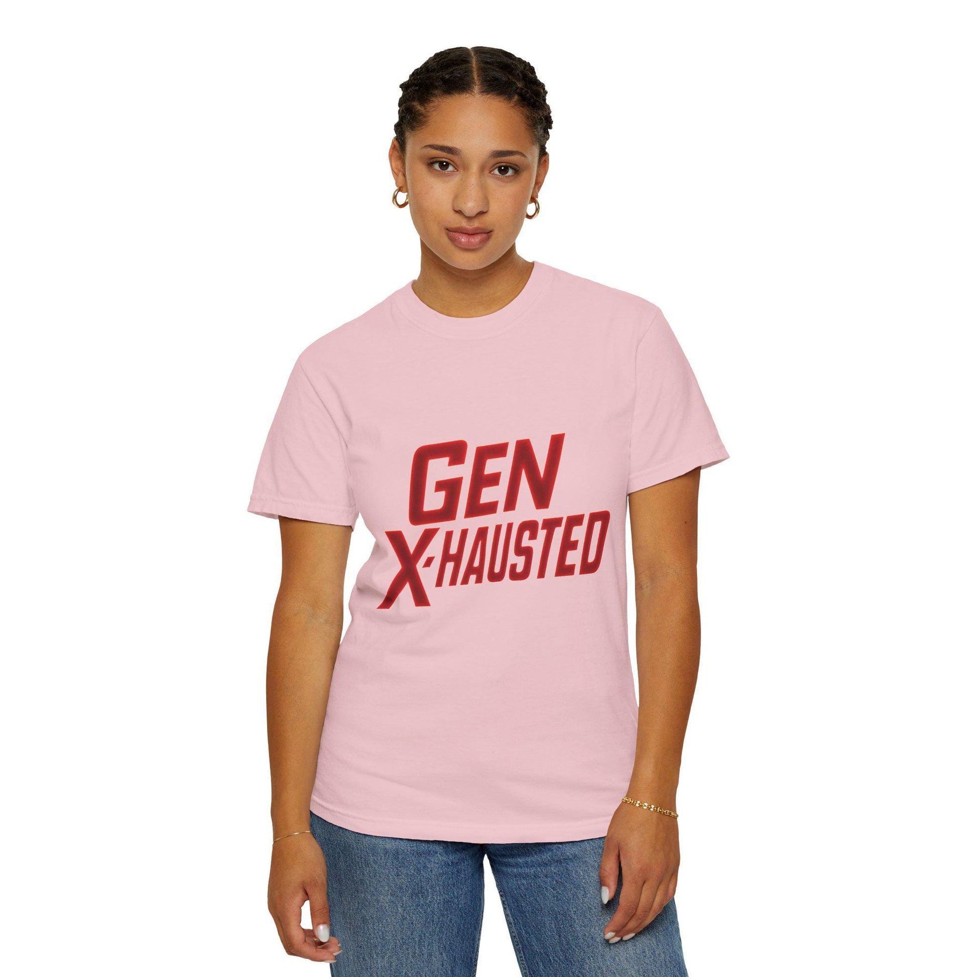 Gen X-Hausted T-Shirt: Vintage Style Humor Tee