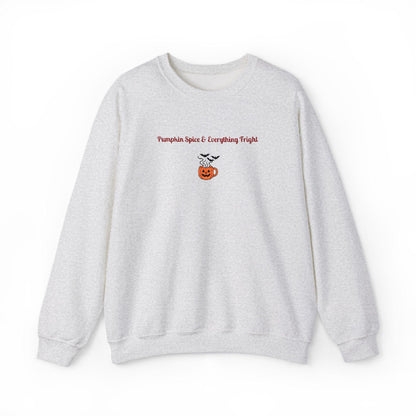 Embroidered Pumpkin Spice Sweatshirt: Cozy Unisex Fall Crewneck